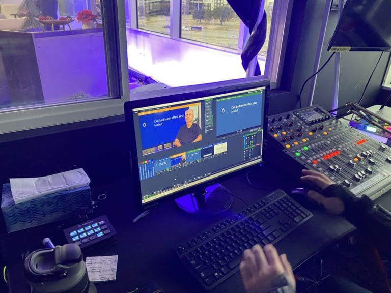 Producer running an RNCN studio session