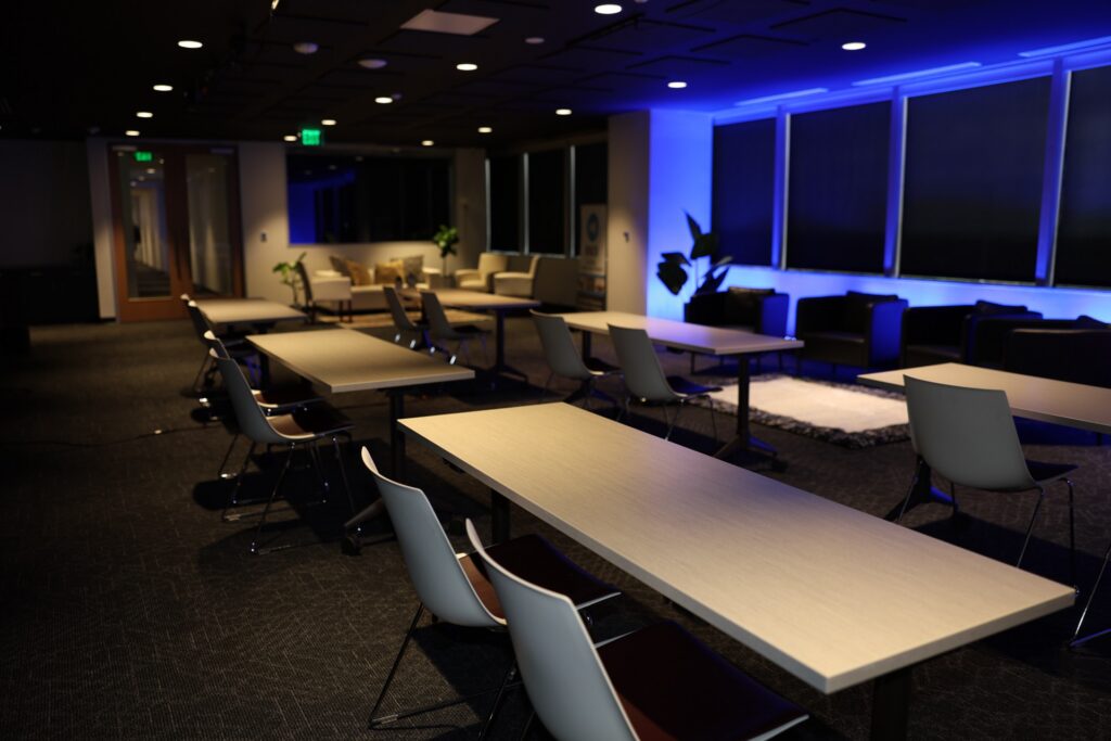 Dallas event space front corner view