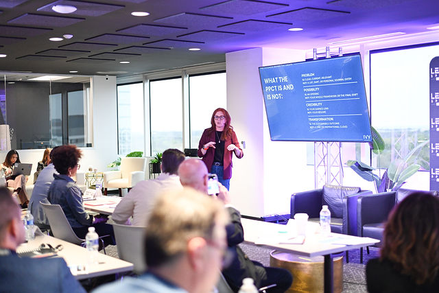 Training session in the Dallas event space
